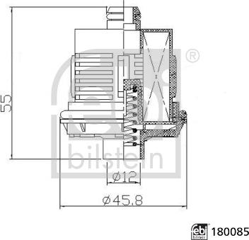 Febi Bilstein 180085 - Гидравл. фильтр, полный привод с многодисковым сцеплением parts5.com