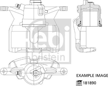 Febi Bilstein 181890 - Тормозной суппорт parts5.com