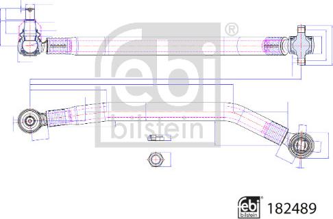 Febi Bilstein 182489 - Рычаг подвески колеса parts5.com