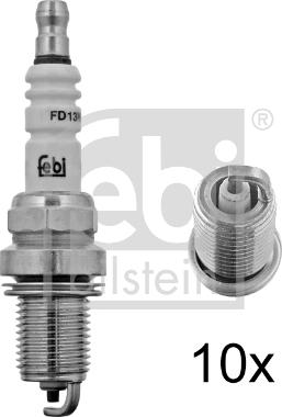 Febi Bilstein 13412 - Свеча зажигания parts5.com