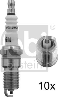 Febi Bilstein 13438 - Свеча зажигания parts5.com