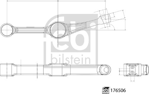 Febi Bilstein 176506 - Рычаг подвески колеса parts5.com