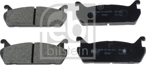 Febi Bilstein 170269 - Тормозные колодки, дисковые, комплект parts5.com