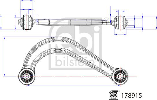 Febi Bilstein 178915 - Рычаг подвески колеса parts5.com