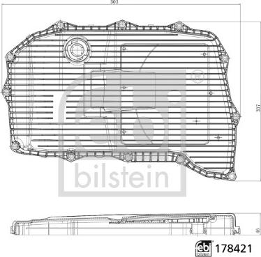 Febi Bilstein 178421 - Гидрофильтр, автоматическая коробка передач parts5.com