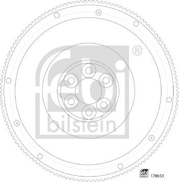 Febi Bilstein 178653 - Маховик parts5.com