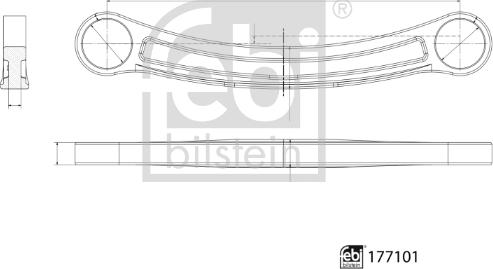 Febi Bilstein 177101 - Рычаг подвески колеса parts5.com