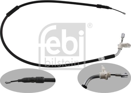 Febi Bilstein 34909 - Cable de accionamiento, freno de estacionamiento parts5.com