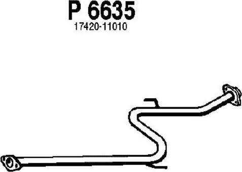 Fenno P6635 - Труба выхлопного газа parts5.com