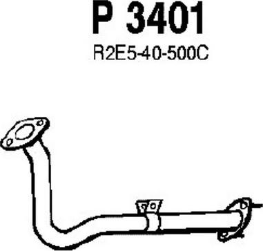 Fenno P3401 - Труба выхлопного газа parts5.com