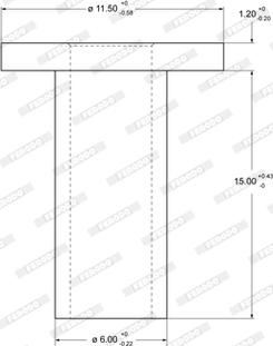 Ferodo 93049 - Заклепка, накладки барабанного тормоза parts5.com