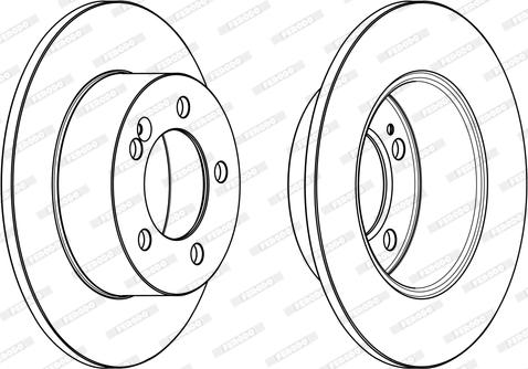 Ferodo DDF1976C - Тормозной диск parts5.com