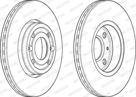 Ferodo DDF1978 - Тормозной диск parts5.com