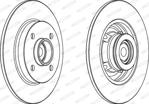 Ferodo DDF1561-1 - Тормозной диск parts5.com