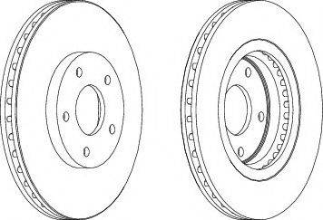 Ferodo DDF1589C-1 - Тормозной диск parts5.com