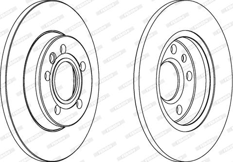 Ferodo DDF1012C - Тормозной диск parts5.com