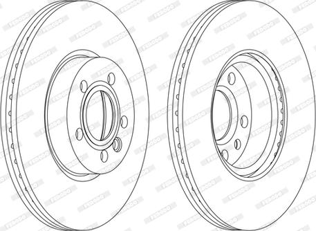 Ferodo DDF1160C - Тормозной диск parts5.com