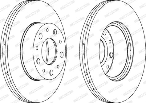 Ferodo DDF1170C - Тормозной диск parts5.com