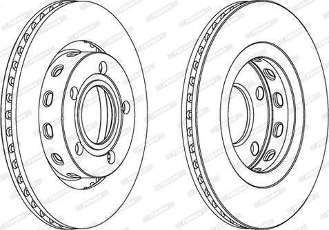 Ferodo DDF1896C - Тормозной диск parts5.com