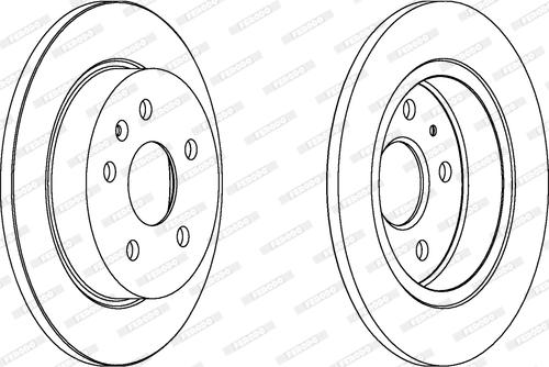 Ferodo DDF1804C - Тормозной диск parts5.com