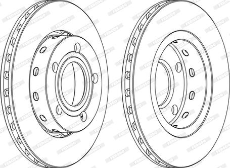 Ferodo DDF1887C - Тормозной диск parts5.com