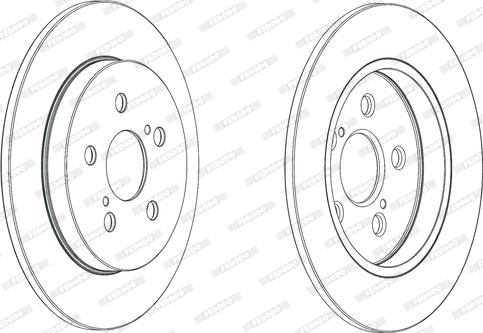 Ferodo DDF1875C - Тормозной диск parts5.com