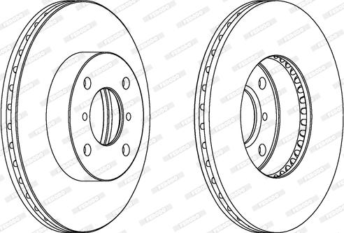 Ferodo DDF1396 - Тормозной диск parts5.com