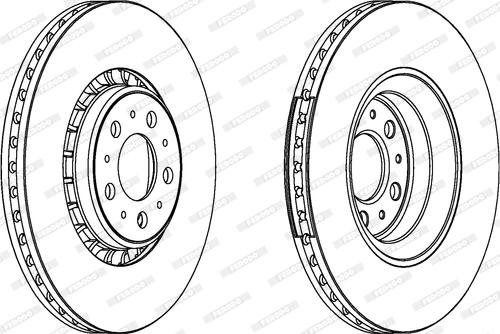 Ferodo DDF137-1 - Тормозной диск parts5.com