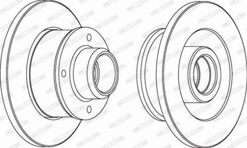 Ferodo DDF137C - Тормозной диск parts5.com