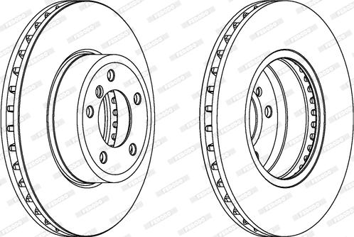 Ferodo DDF1242C-1 - Disco de freno parts5.com