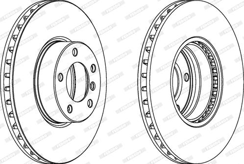 Ferodo DDF1202C-1 - Тормозной диск parts5.com