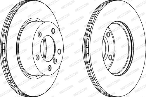 Ferodo DDF1229C - Тормозной диск parts5.com