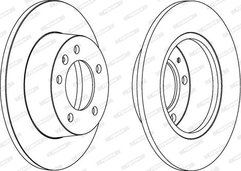 Ferodo DDF1272C - Тормозной диск parts5.com