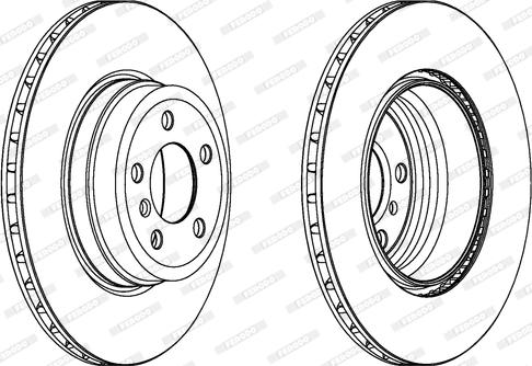 Ferodo DDF1716C-1 - Тормозной диск parts5.com