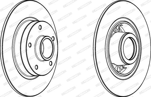 Ferodo DDF1732-1 - Тормозной диск parts5.com