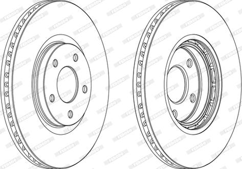 Ferodo DDF1724C - Тормозной диск parts5.com