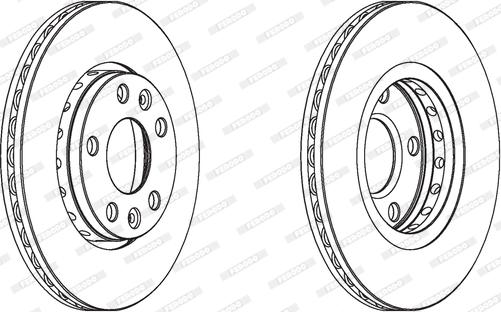 Ferodo DDF1728C - Brake Disc parts5.com