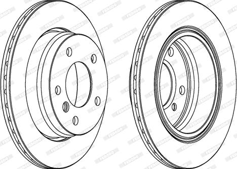 Ferodo DDF831 - Тормозной диск parts5.com