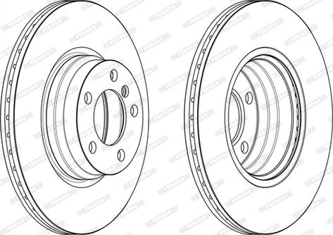 Ferodo DDF2603C - Тормозной диск parts5.com