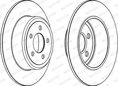 Ferodo DDF2064C - Тормозной диск parts5.com