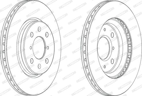 Ferodo DDF2070C - Тормозной диск parts5.com