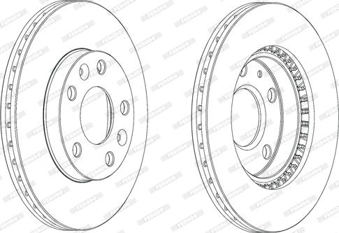 Ferodo DDF2078C - Тормозной диск parts5.com