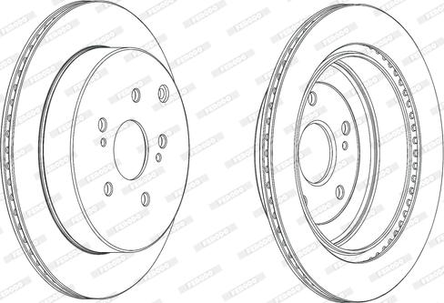 Ferodo DDF2072C - Тормозной диск parts5.com