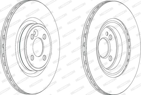 Ferodo DDF2127C - Тормозной диск parts5.com