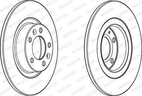 Ferodo DDF2297C - Тормозной диск parts5.com