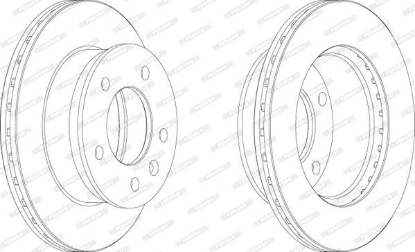 Ferodo FCR153A - Тормозной диск parts5.com