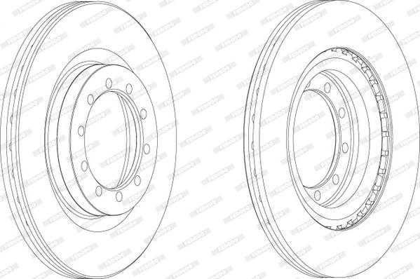 Ferodo FCR183A - Тормозной диск parts5.com