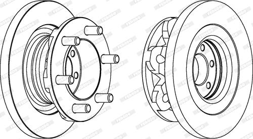 Ferodo FCR313A - Тормозной диск parts5.com