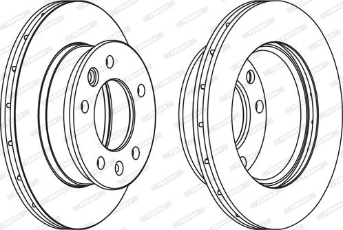 Ferodo FCR228A - Тормозной диск parts5.com