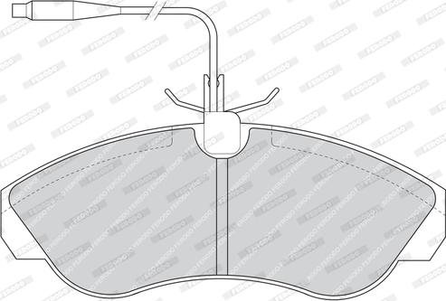 Ferodo FDB968 - Тормозные колодки, дисковые, комплект parts5.com